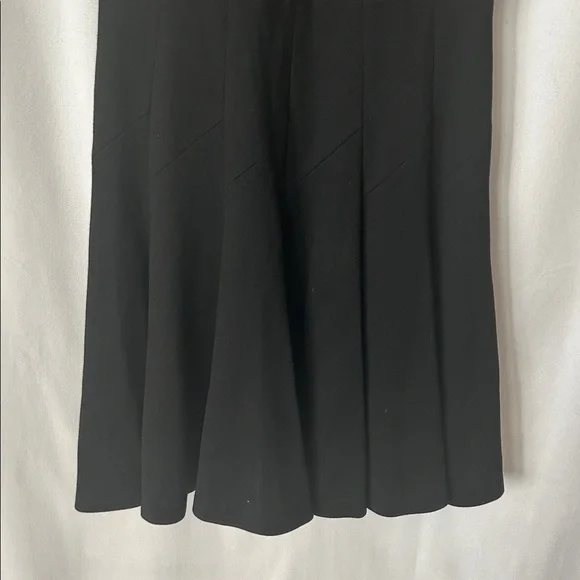 Jason Wu Elegant Black Short Sleeve  Fit and Flare Midi Dress **Size 12** 🌺🌺 - Picture 5 of 7